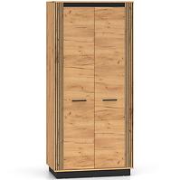 Schrank Urso 03 eiche craft gold/schwarz