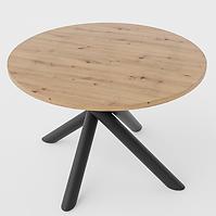 Tisch Oslo 110 cm Eiche artisan