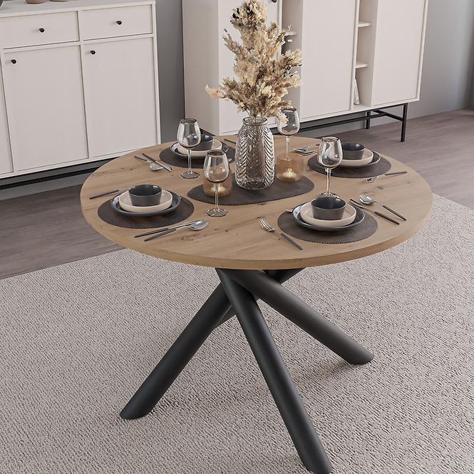 Tisch Oslo 110 cm Eiche artisan,10