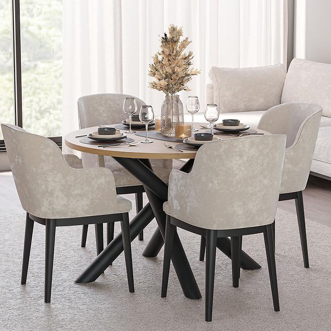 Tisch Oslo 110 cm Eiche artisan,4