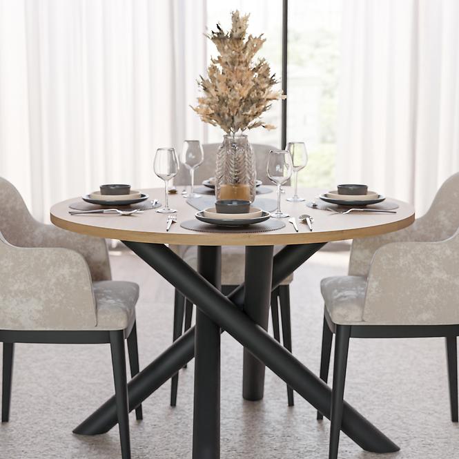 Tisch Oslo 110 cm Eiche artisan,6