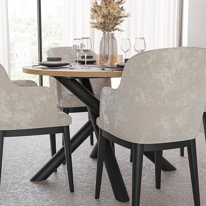 Tisch Oslo 110 cm Eiche artisan,7