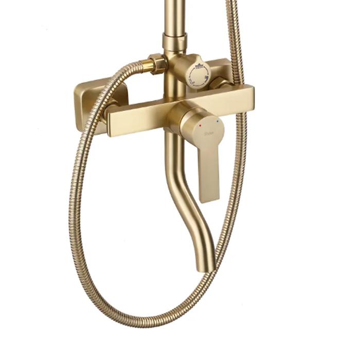 Duschset Rea Argus gebürstetes Gold