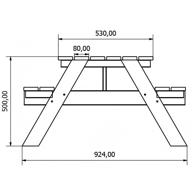 Picknick-Set 92,4cm x 50cm,4
