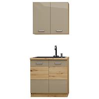 Küchenzeile Artisan cappuccino 80cm ohne Tischplatte