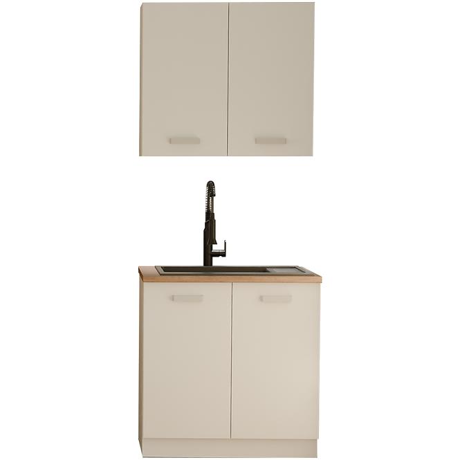 Küchenzeile Eko White 80cm ohne Tischplatte