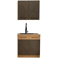 Küchenzeile Vigo graphit 80cm ohne Tischplatte