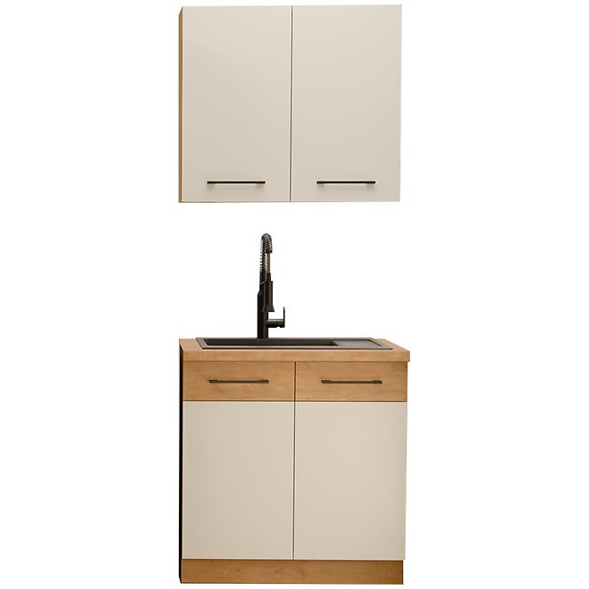 Küchenzeile Vigo weiß 80cm ohne Tischplatte