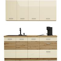 Küchenzeile Artisan creme 180cm ohne Tischplatte