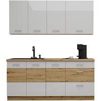 Küchenzeile Artisan White 180cm ohne Tischplatte