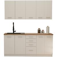 Küchenzeile Eko White 180cm ohne Tischplatte