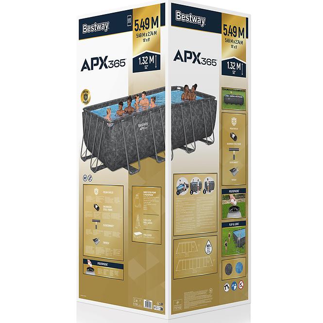 Rechteckiger Pool  APX 5.49x2.74x1.32m 561KA