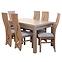 Esszimmer Set Adek 1+6 eiche trüffel,2