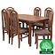 Esszimmer Set Daniel 1+6 st667 rustikal 140x80+40 kr574 br243 Monaco7