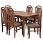 Esszimmer Set Daniel 1+6 st667 rustikal 140x80+40 kr574 br243 Monaco7,2