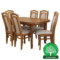 Esszimmer Set Pawel 1+6 st667 I Rustikal kr755 br232 Ekf Capucino