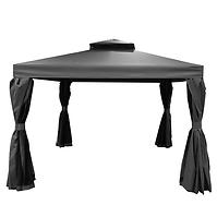 Gartenpavillon Porto 3x4x2.7m Graphit