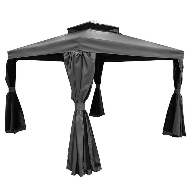 Gartenpavillon Porto 3x4x2.7m Graphit