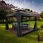 Gartenpavillon Porto 3x4x2.7m Graphit,2