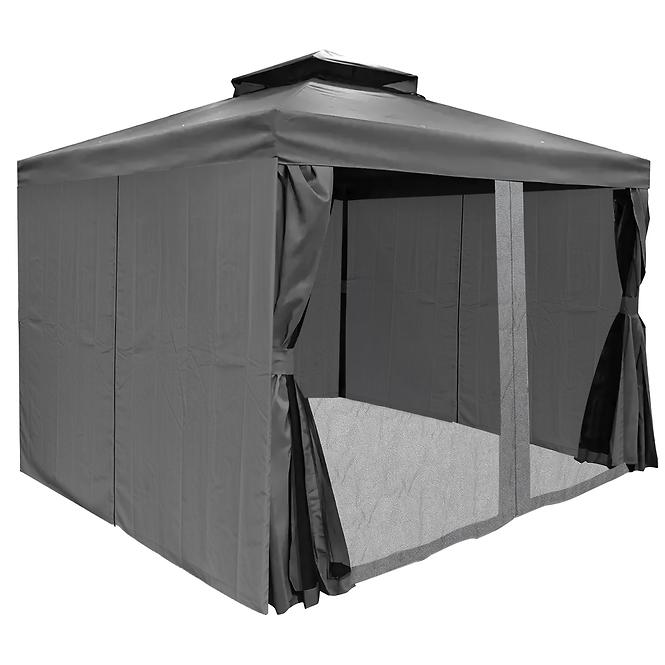 Gartenpavillon Porto 3x4x2.7m Graphit
