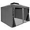 Gartenpavillon Porto 3x4x2.7m Graphit,4