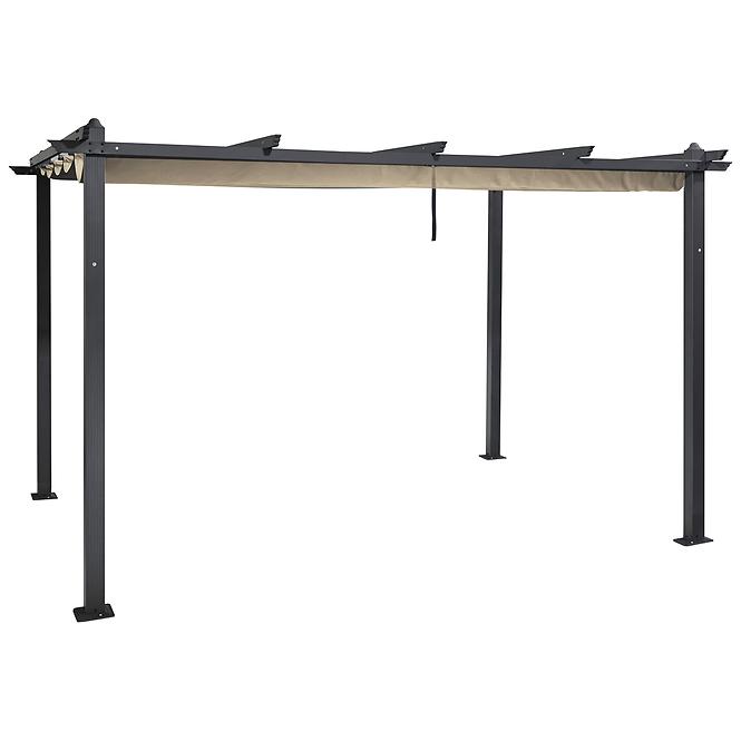 Gartenpavillon Pescara / pergola 3x3x2.35m Beige