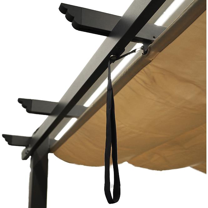 Gartenpavillon Pescara / pergola 3x3x2.35m Beige