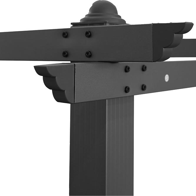 Gartenpavillon Pescara / pergola 3x3x2.35m Beige