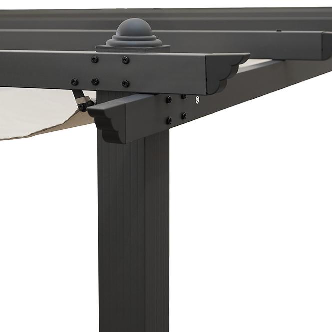 Gartenpavillon / pergola Pescara 3x4x2.35m Beige