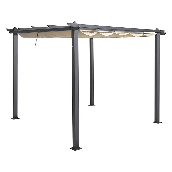 Gartenpavillon / pergola Pescara 3x4x2.35m Beige
