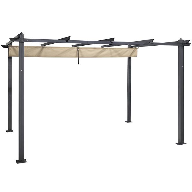 Gartenpavillon / pergola Pescara 3x4x2.35m Beige