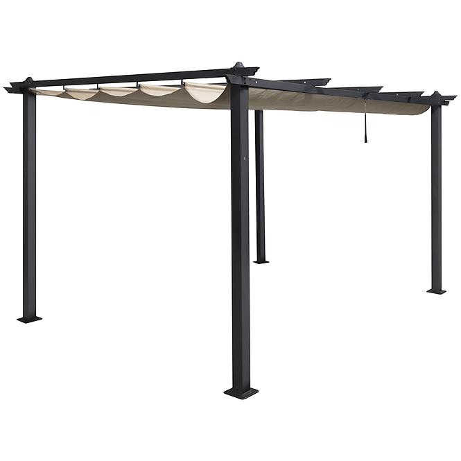 Gartenpavillon / pergola Pescara 3x4x2.35m Beige
