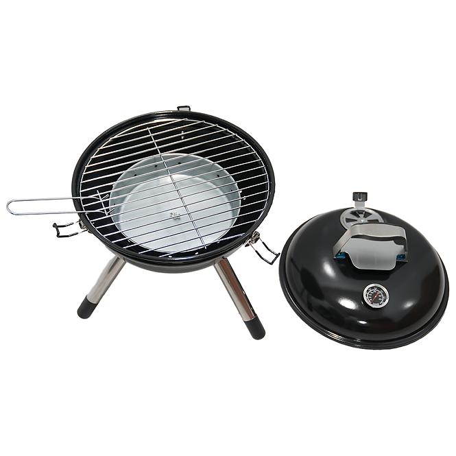 89XK MERCADO STOLNÍ GRIL NA DŘEVĚNÉ UHLÍ  35CM KY22014HE