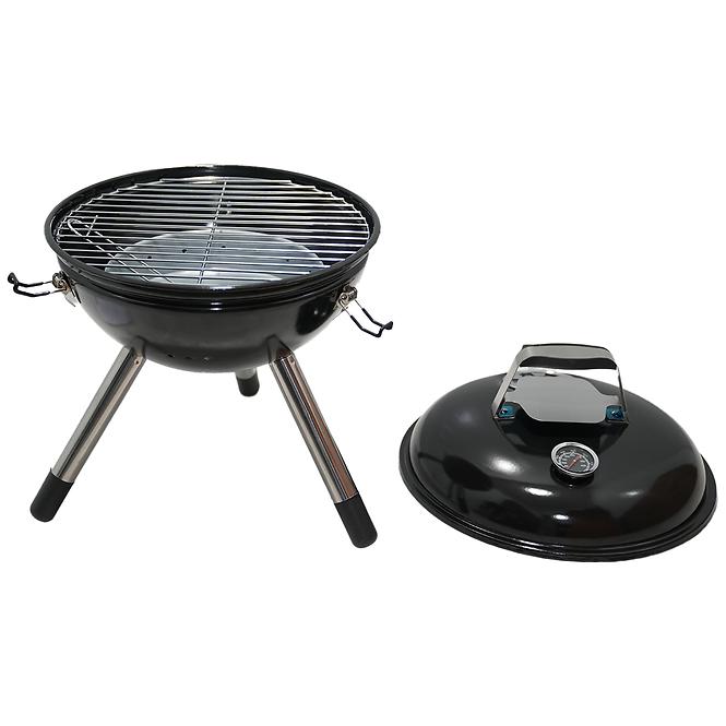 89XK MERCADO STOLNÍ GRIL NA DŘEVĚNÉ UHLÍ  35CM KY22014HE