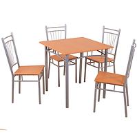 Esszimmer Set Dorota d01019 1+4 Silber – Weichsel