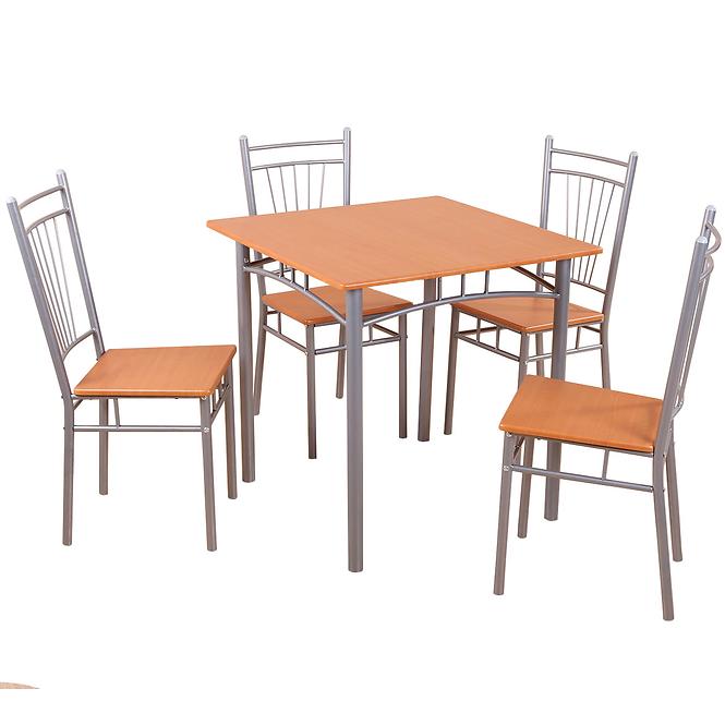 Esszimmer Set Dorota d01019 1+4 Silber – Weichsel