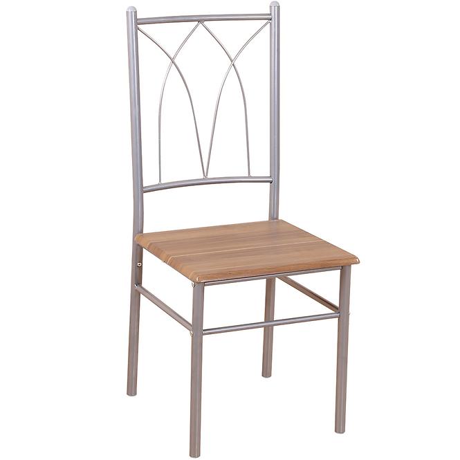 Esszimmer Set Lucia d01024 1+4 Silber – Nuß