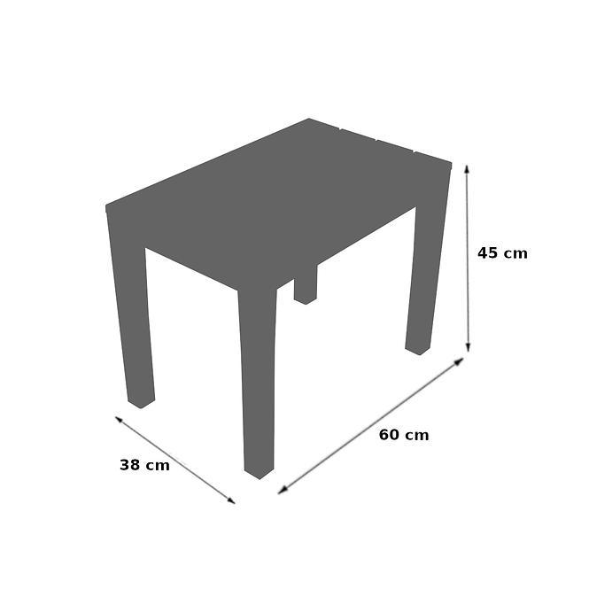 Schemel aus Kunststoff Timor Antracit,2