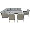 Gartengarnitur aus Kunstrattan Catania natural,4