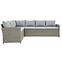 Gartengarnitur aus Kunstrattan Catania natural,6