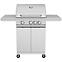 Mercado Gasgrill Vibes Silver 3+1 11,5 kW