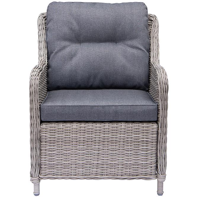 Garten ecksofa technorattan Bolzano grau