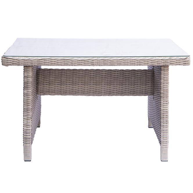 Garten ecksofa technorattan Bolzano grau