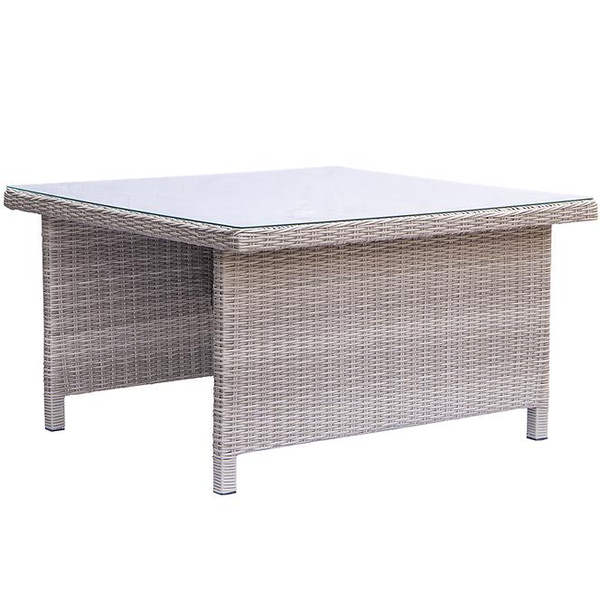 Garten ecksofa technorattan Bolzano grau