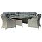 Garten ecksofa technorattan Bolzano grau,3