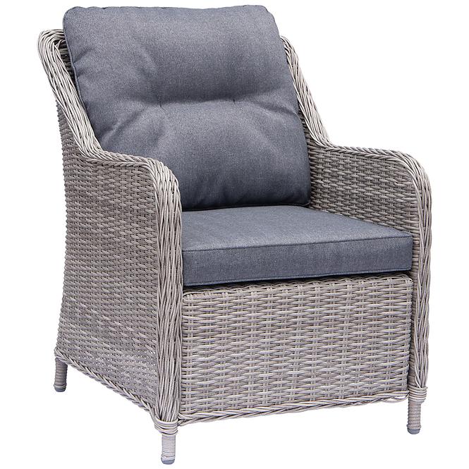 Garten ecksofa technorattan Bolzano grau