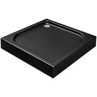 Duschwanne Viereck Oskar Stone Effect New 80x80 Schwarz