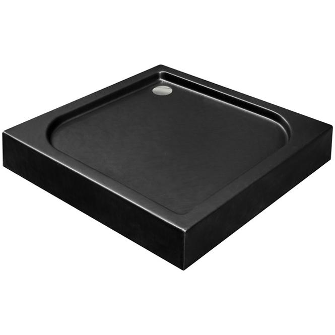 Duschwanne Viereck Oskar Stone Effect New 80x80 Schwarz