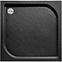 Duschwanne Viereck Oskar Stone Effect New 80x80 Schwarz,2