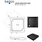 Duschwanne Viereck Oskar Stone Effect New 80x80 Schwarz,3